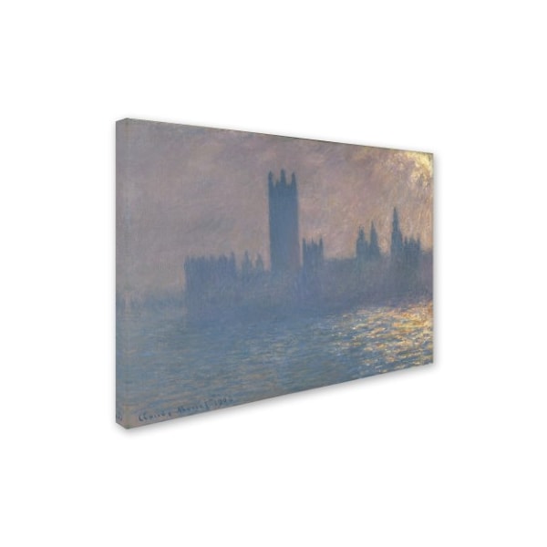 Monet 'Houses Of Parliament' Canvas Art,35x47